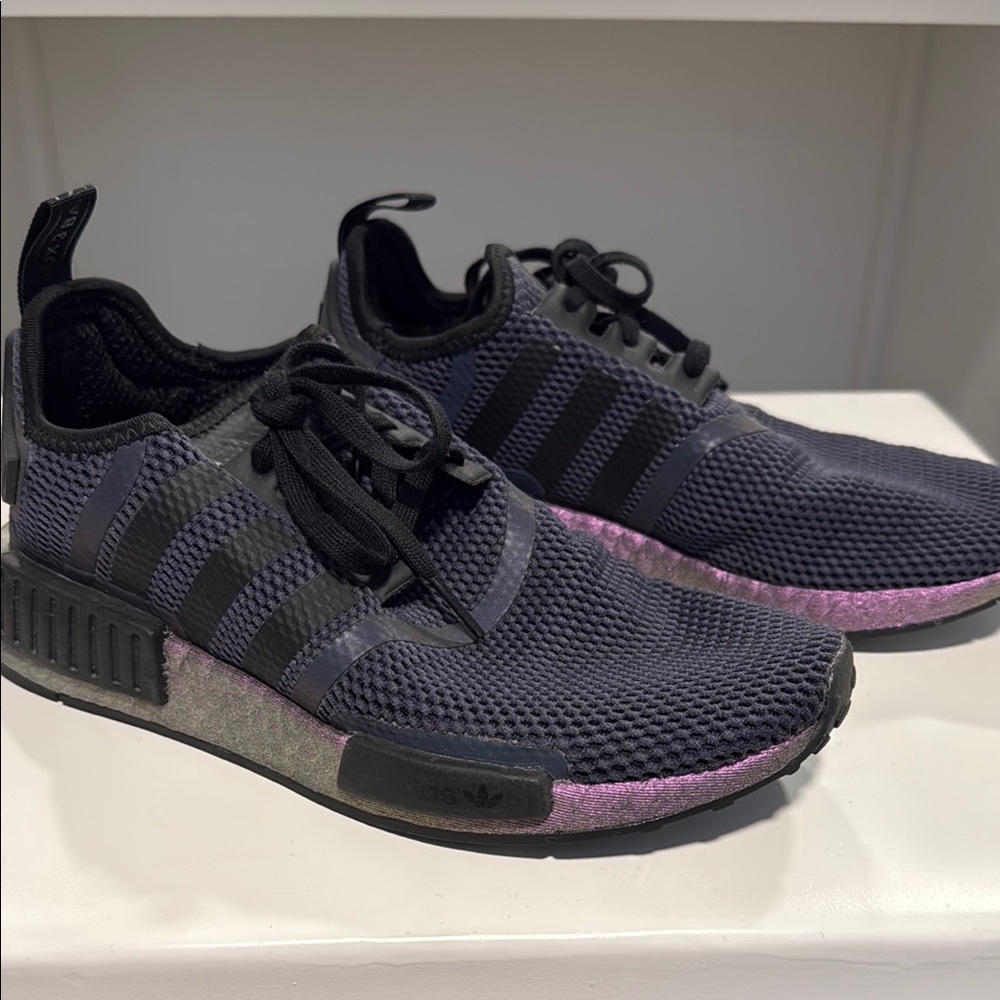 Adidas NMD R1 Black and Pink Sneakers